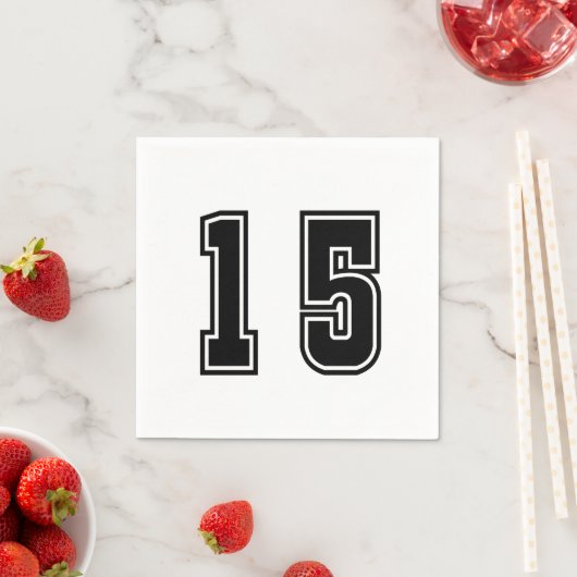 Nummer 15 serviette (Beispiel)