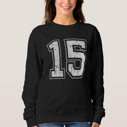 Nummer 15 sweatshirt (Vorderseite)