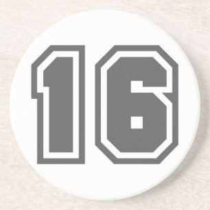 Nummer 16 getränkeuntersetzer