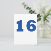 Nummer 16 postkarte (Stehend Vorderseite)