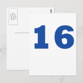 Nummer 16 postkarte (Vorne/Hinten)