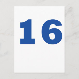 Nummer 16 postkarte