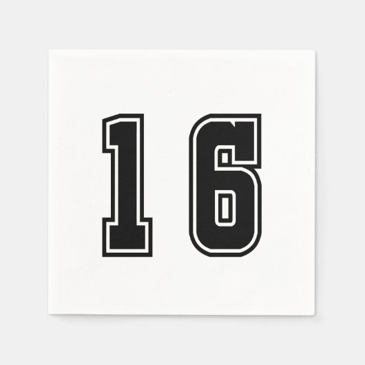 Nummer 16 serviette (Vorderseite)