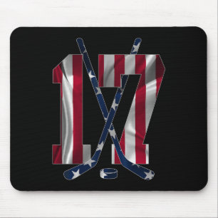 Nummer 17 Jahre Eishockey 17. Geburtstag  Mousepad