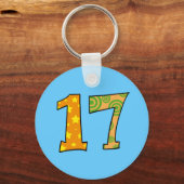 Nummer 17 schlüsselanhänger (Vorderseite)