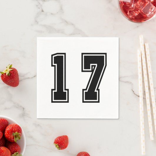 Nummer 17 serviette (Beispiel)