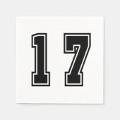Nummer 17 serviette (Vorderseite)