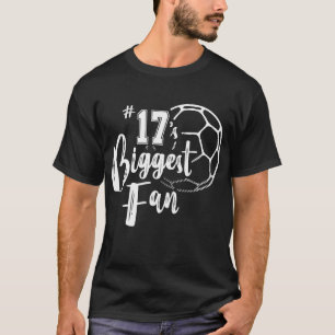 Nummer 17's größter Fan Soccer Player Mama Vater F T-Shirt