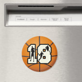 Nummer 18 Basketball Magnet (In Situ (Geschirrspüler))