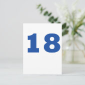 Nummer 18! postkarte (Stehend Vorderseite)