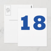 Nummer 18! postkarte (Vorne/Hinten)