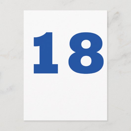 Nummer 18! postkarte (Vorderseite)