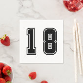 Nummer 18 serviette (Beispiel)