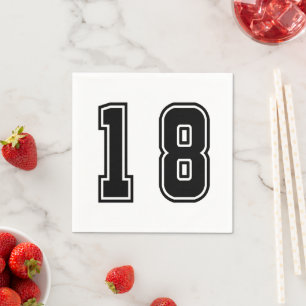 Nummer 18 serviette
