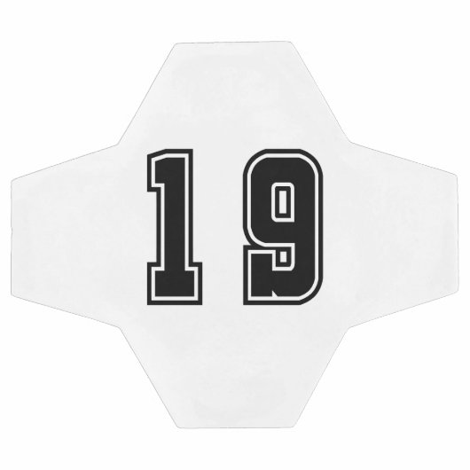 Nummer 19 fußball (Flach)