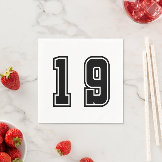 Nummer 19 serviette (Beispiel)