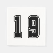 Nummer 19 serviette (Vorderseite)