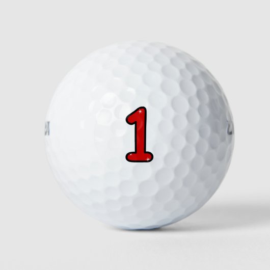 Nummer 1, 1, 1 Jahr, Nummer 1, Nummer 1 Golfball (Vorderseite)