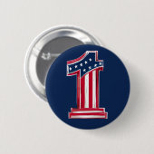 Nummer 1 Amerikaner Button (Vorne & Hinten)