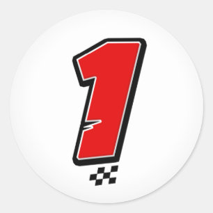 Nummer 1 - Aufkleber