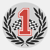 Nummer 1 Aufkleber (Vorderseite)