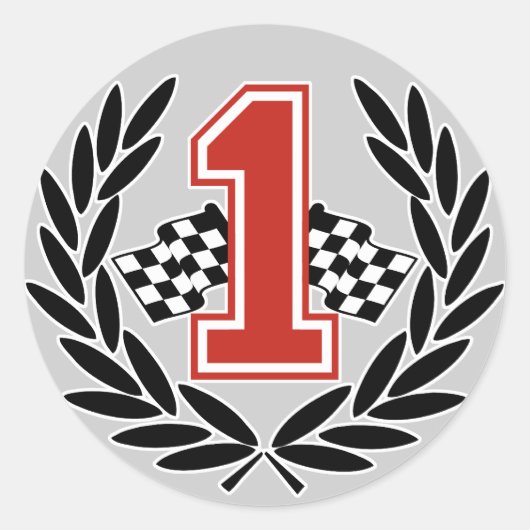 Nummer 1 Aufkleber (Vorderseite)