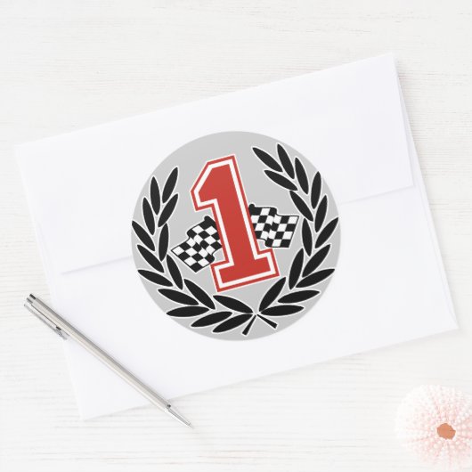 Nummer 1 Aufkleber (Umschlag)