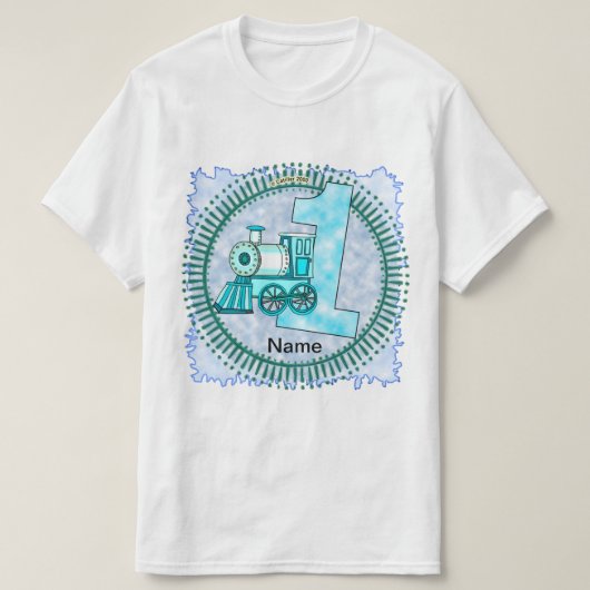 Nummer 1 Blue Train T-Shirt  (Design vorne)