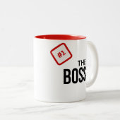 Nummer 1 Boss-Geschenk Zweifarbige Tasse (VorderseiteRechts)