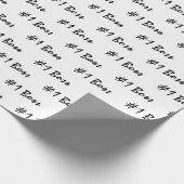 Nummer 1 Boss Geschenkpapier (Ecke)