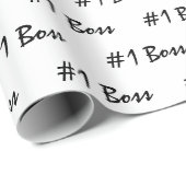 Nummer 1 Boss Geschenkpapier (Rolleneckpunkt)