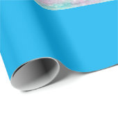 Nummer 1 Candle on Cake, Happy Birthday, Bunt Geschenkpapier (Rolleneckpunkt)