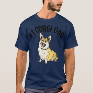 Nummer 1 Corgi Vater Corgi Dog Lovers Corgi Eigent T-Shirt