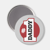 Nummer 1 Daddy Magnet (Vorderseite/Rückseite)