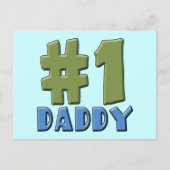 Nummer 1 Daddy Products Postkarte (Vorderseite)