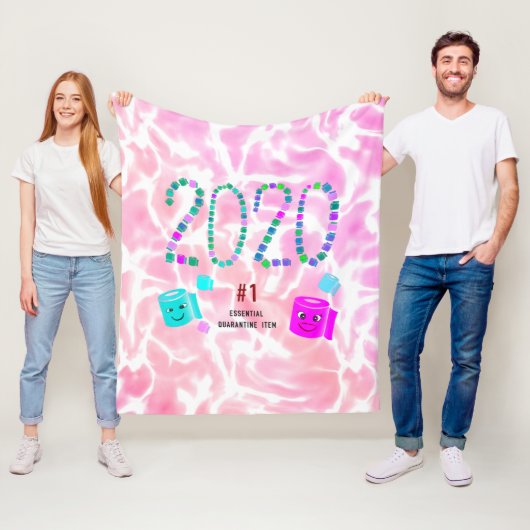 Nummer 1 Essenzielle Quarantäne in Rosa 2 Fleecedecke (Beispiel)