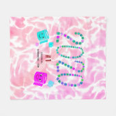 Nummer 1 Essenzielle Quarantäne in Rosa 2 Fleecedecke (Vorderseite (Horizontal))