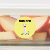 Nummer 1 etiketten (Befestigt)