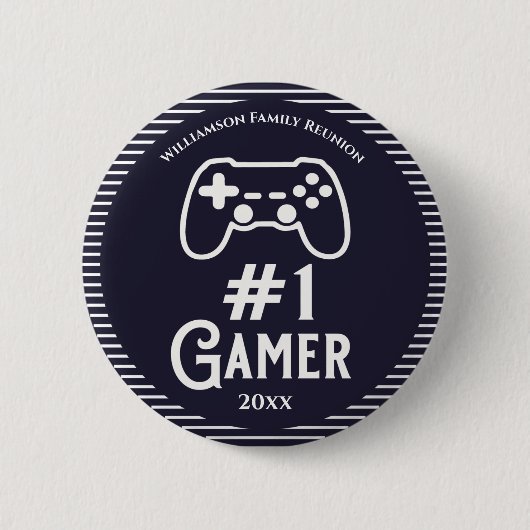 Nummer 1 Gamer Award Family Wiedersehen Button (Vorderseite)