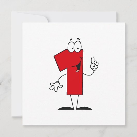 Nummer 1 Geburtstag T Shirts und Geschenke Einladung (Vorderseite)