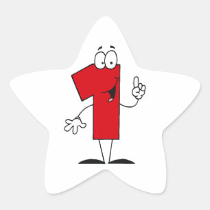 Nummer 1 Geburtstag T Shirts und Geschenke Stern-Aufkleber