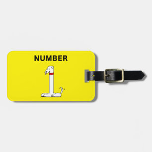 Nummer 1 gepäckanhänger