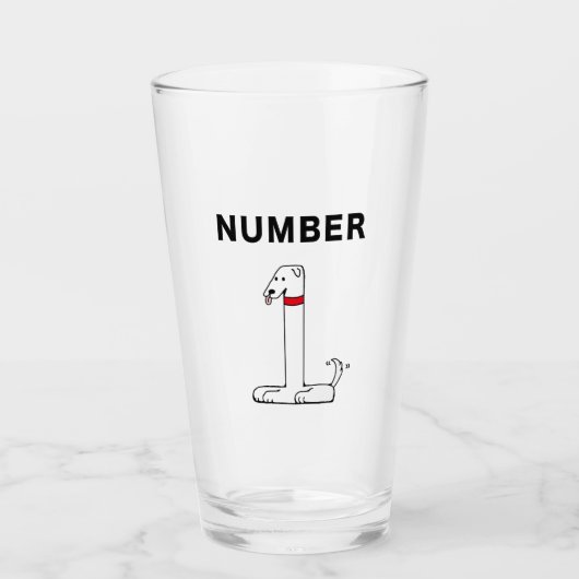 Nummer 1 glas (Vorderseite)