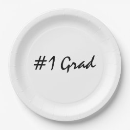 Nummer 1 Grad Personalisieren Pappteller