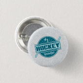Nummer 1 Hockey-Opa-Taste Button (Vorne & Hinten)
