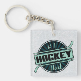 Nummer 1 Hockey Vater Keyring Schlüsselanhänger