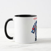 Nummer 1 im Fußball-Team Vathers Day Custom Tasse (Links)