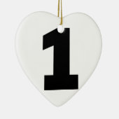 Nummer 1 keramikornament (Rechts)