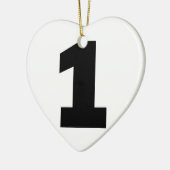 Nummer 1 keramikornament (Links)
