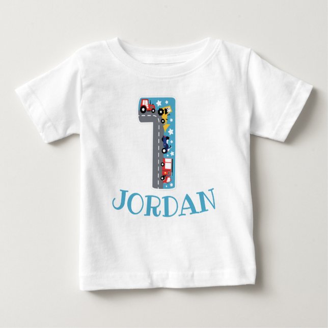 NUMMER 1 KIND 1. GEBURTSTAG BABY T - Shirt (Vorderseite)